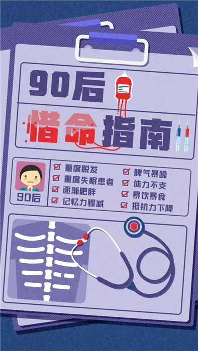 淘寶發(fā)布《90后惜命指南》，肥胖和體力不支，需要養(yǎng)生
